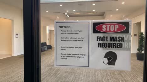 face mask warning due to covid 19