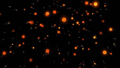 esferas naranjas fondo abstracto