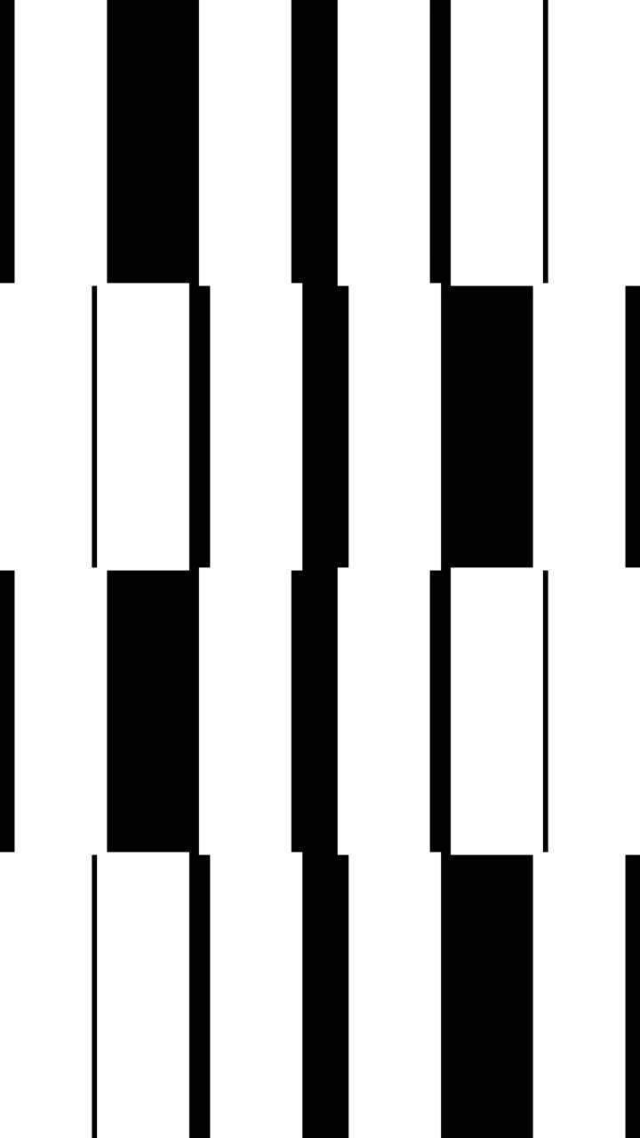 Abstract Animation of Expanding and Contracting Black and White Vertical Bars