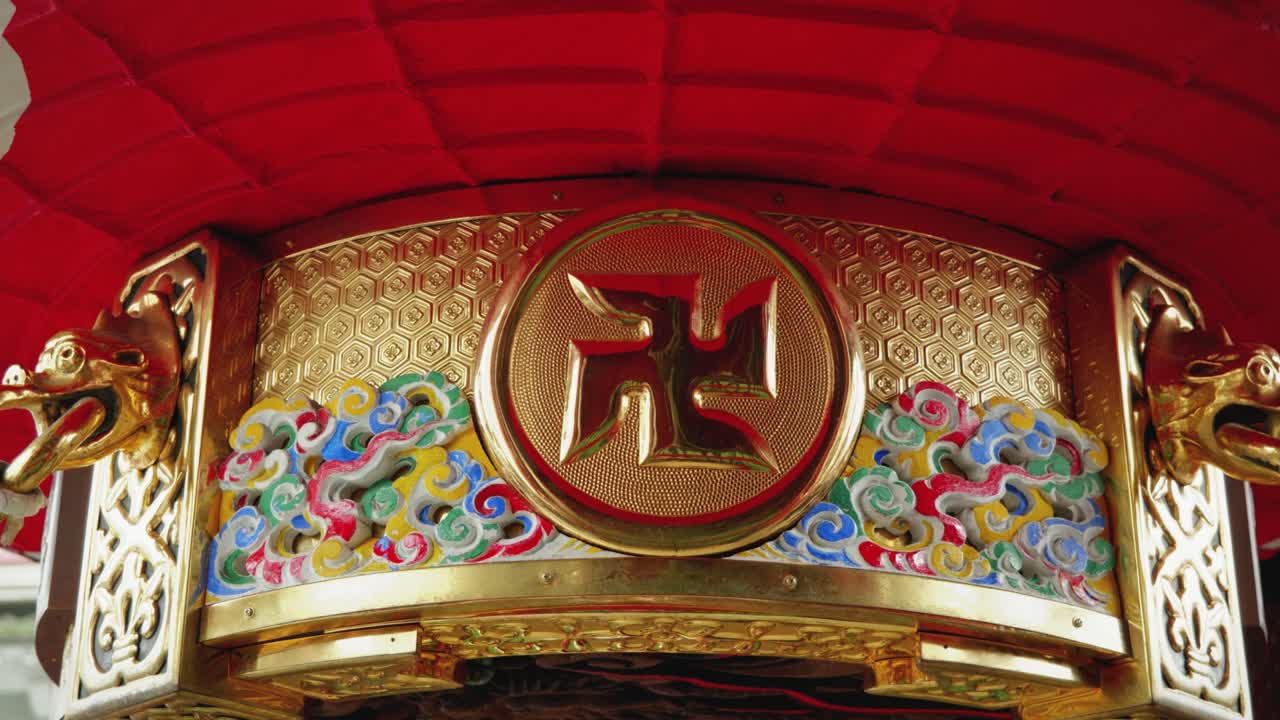 Footage of the Hozomon Senso-Ji Shrine, a Traditional Japanese Temple, in Asakusa Sanctuary in Tokyo, Japan
