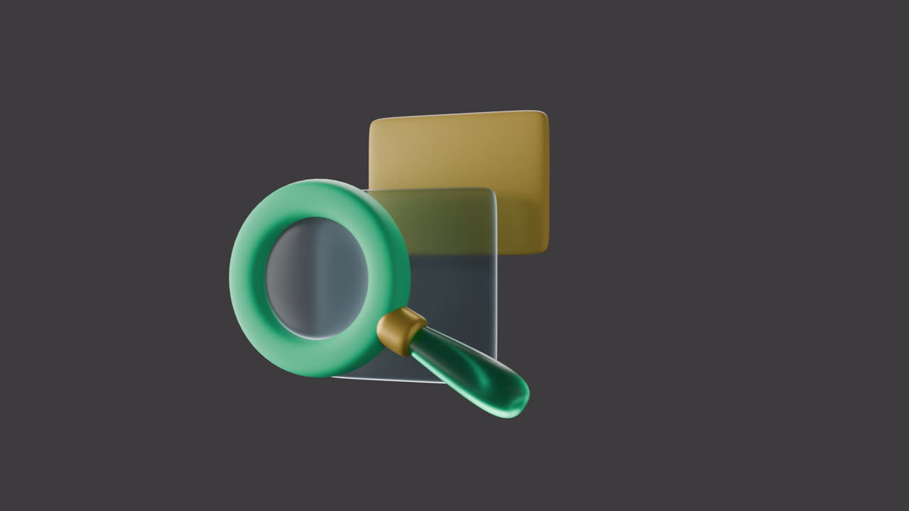 3D Magnifying Glass Icon