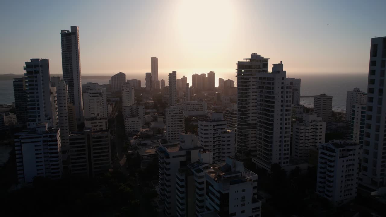 Cartagena Skyline at Sunset
