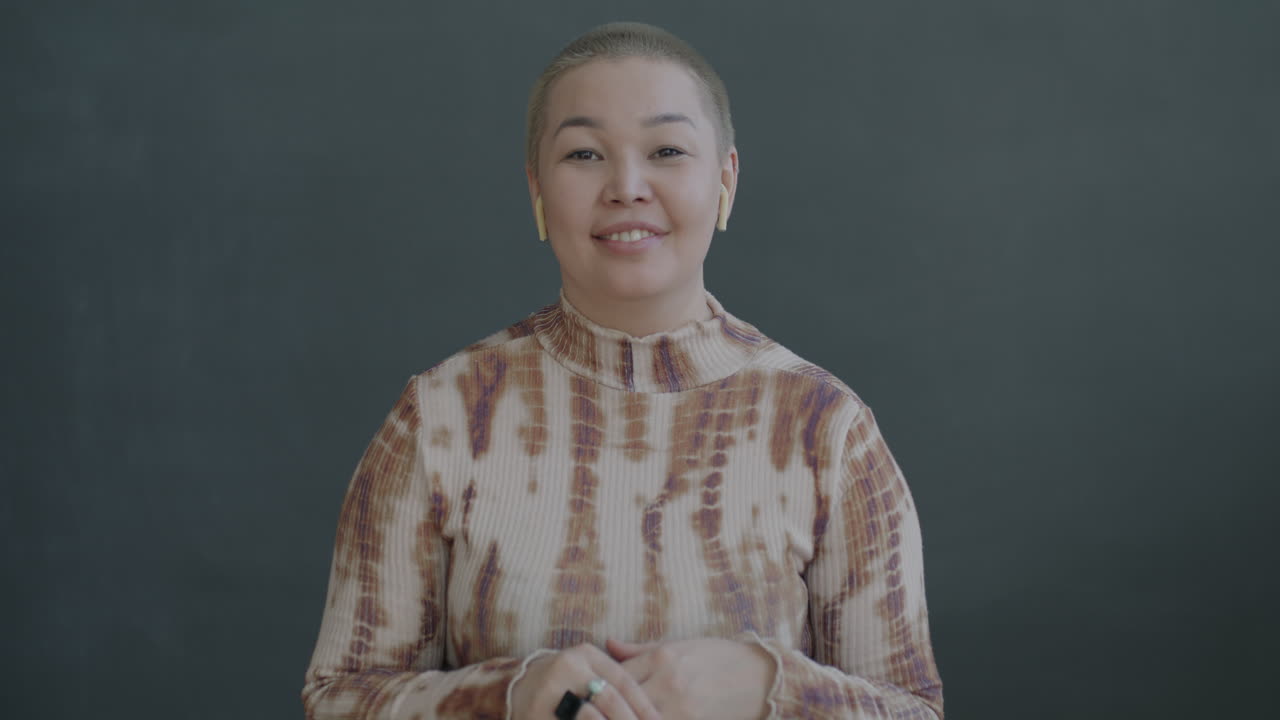 retrato de una mujer sonriente