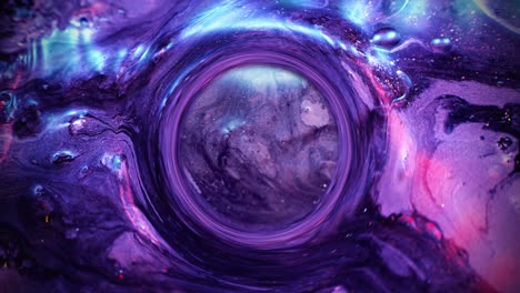 la tinta del agua estalla la fantasía la nube la pintura púrpura fluye