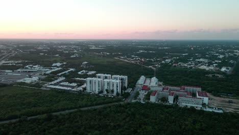 Sonnenuntergang-In-Soythern-Mexico-In-Der-Nähe-Von-Cancun
