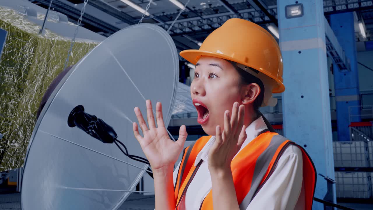 산업 시설에서 엔지니어의 놀라움