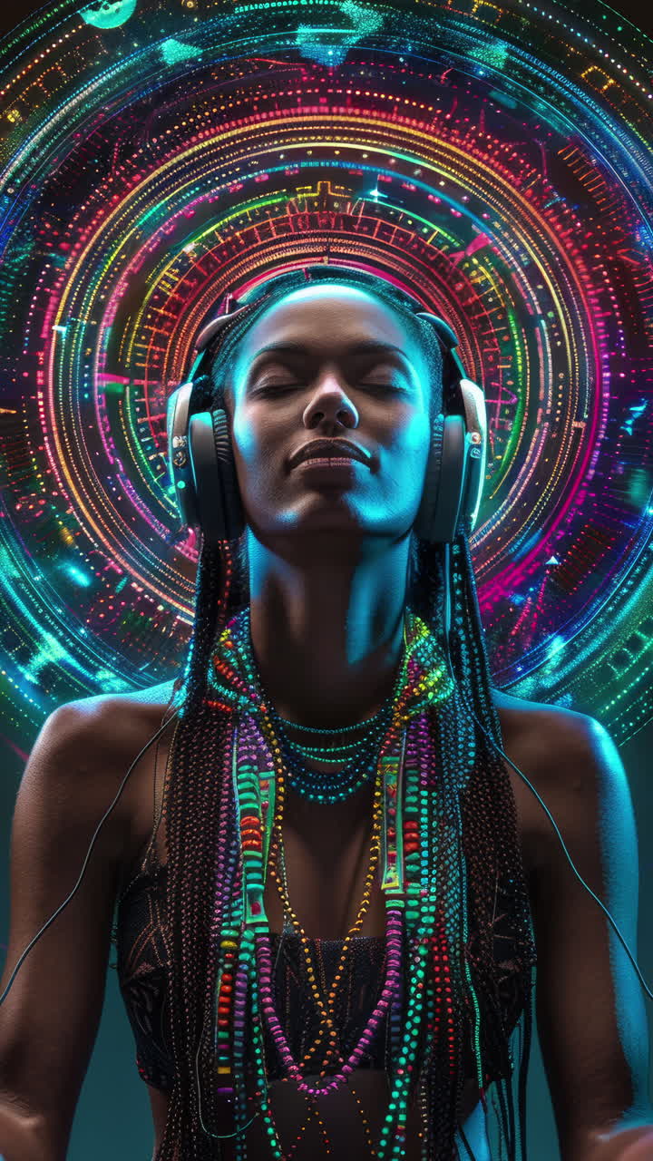 beautiful cosmic fashion models made with AI