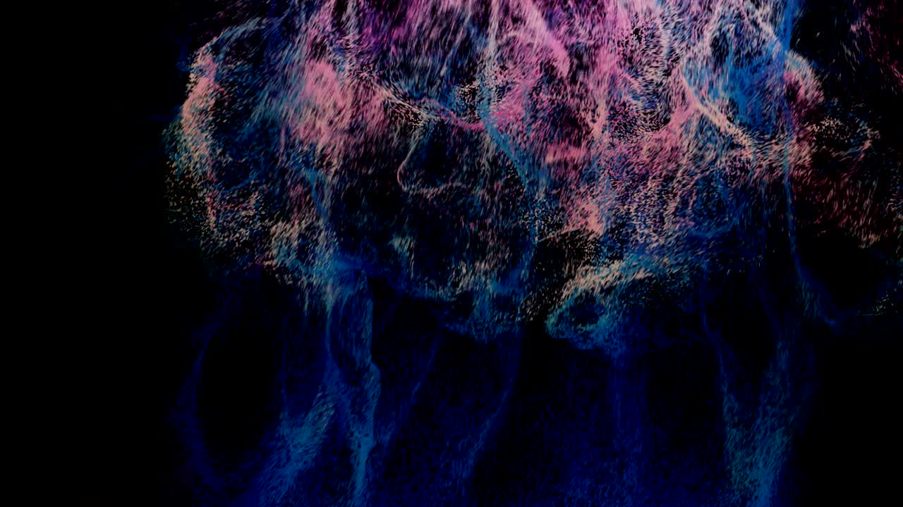 Unique particle explosion.