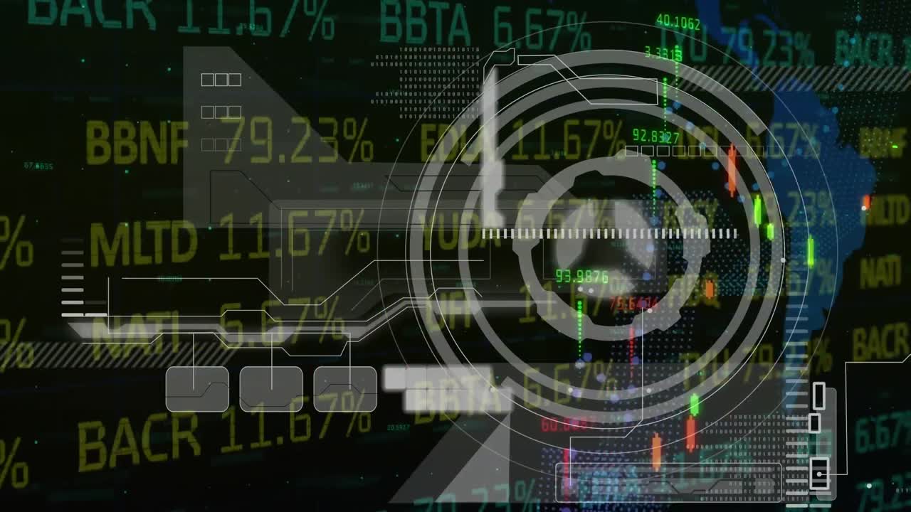 세계 지도에 대한 통계 및 데이터 처리의 애니메이션