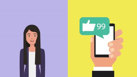 trabajo en equipo personas animación hd