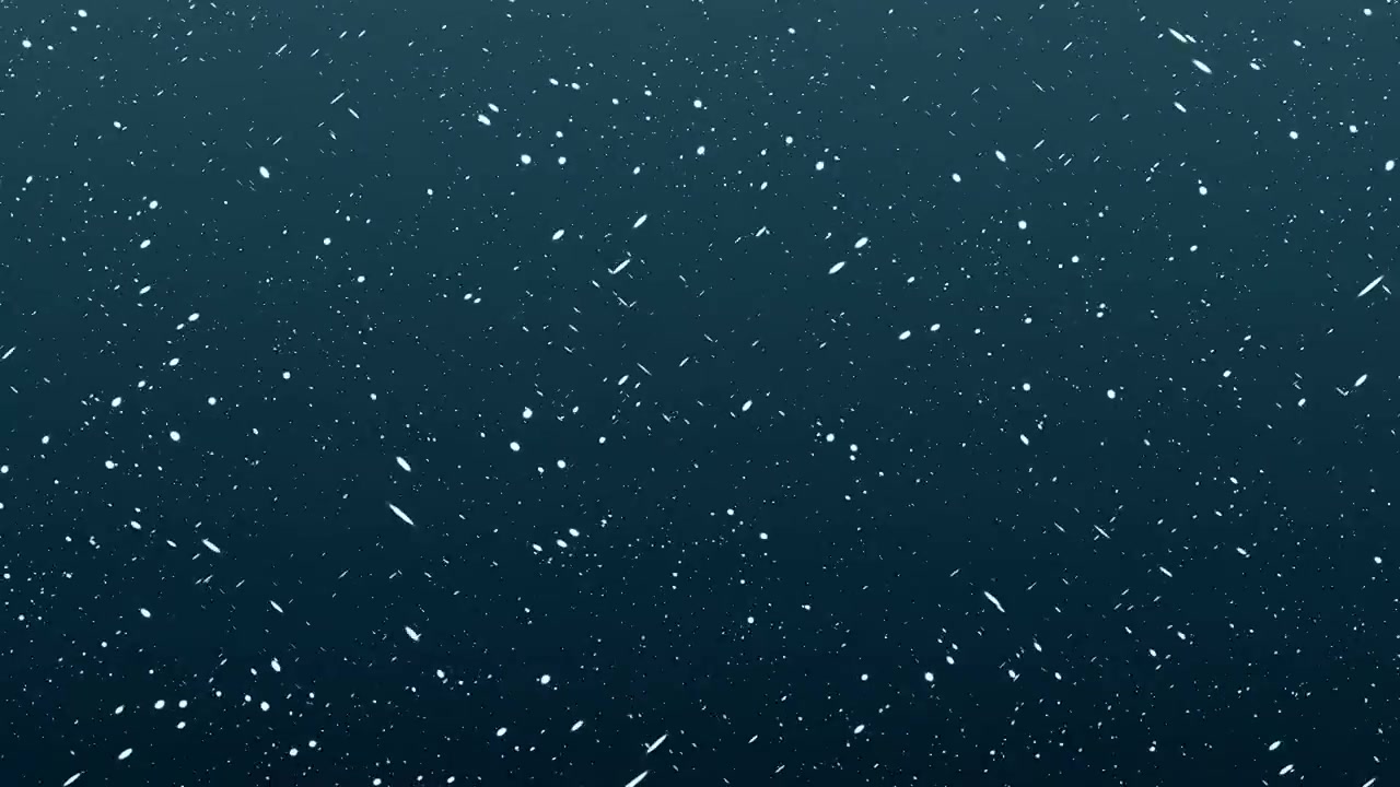 Kraftig snøfall mot en mørkeblå bakgrunn