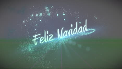 digital animation of felix navidad text and shining stars moving against grey background