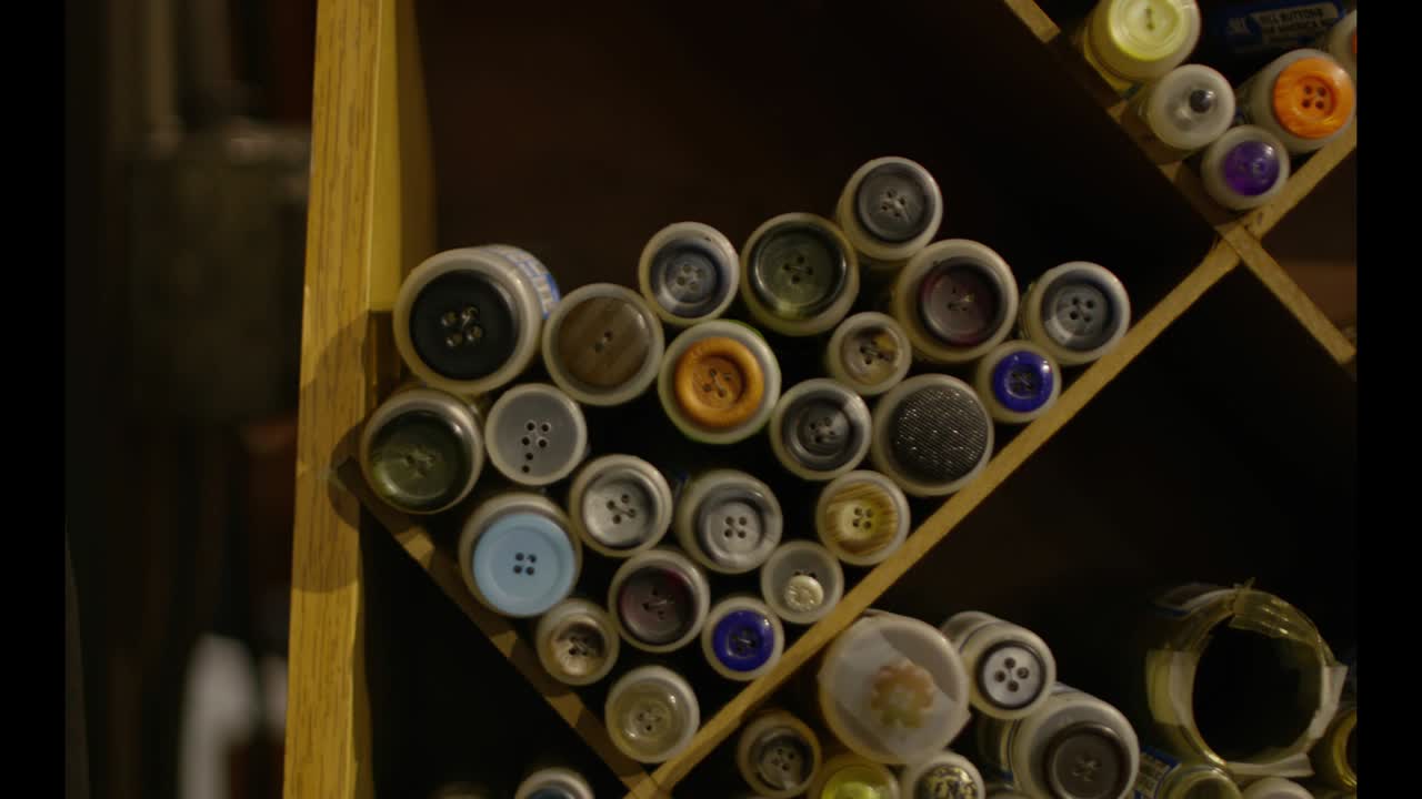 colección de botones tienda de sastre varios