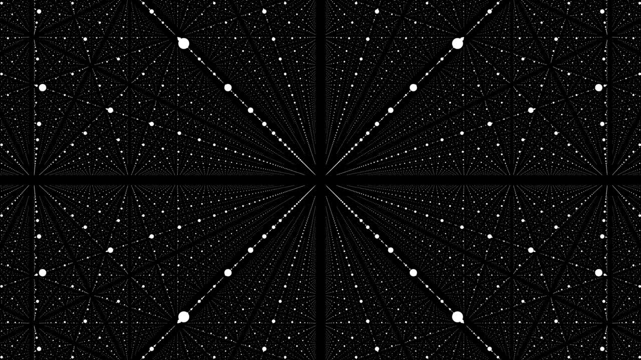 Infinity Space Dots -Motion Graphic - Seamless Loop