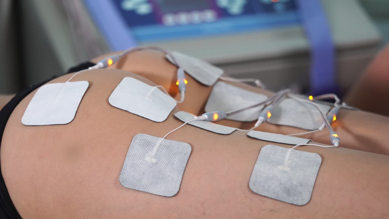 Electrotherapy Treatment on Buttocks