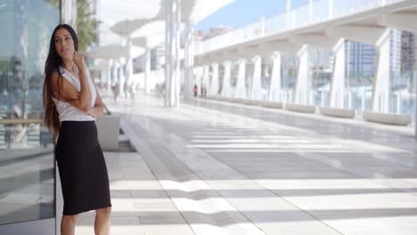 Sophisticated-Business-Woman-on-Promenade