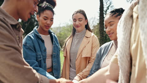 friends enjoying time together in a park