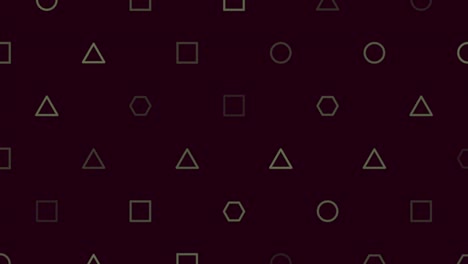 small geometric triangles, squares and circles pattern