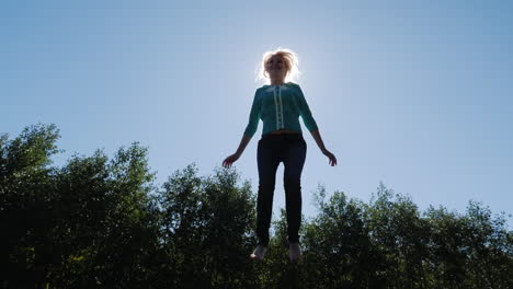 Woman-Jumps-in-Front-of-Sun