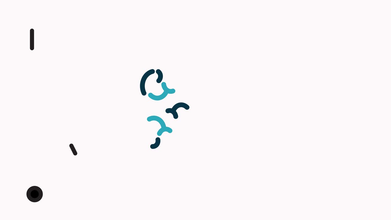 알파와 함께 정신 힘 라인 아이콘 애니메이션