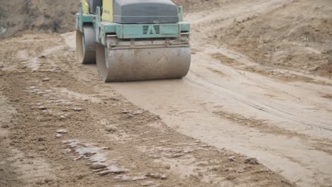 excavation tractor works, compaction of the soil