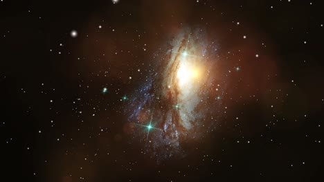 una galaxia que se expande y reside en el universo