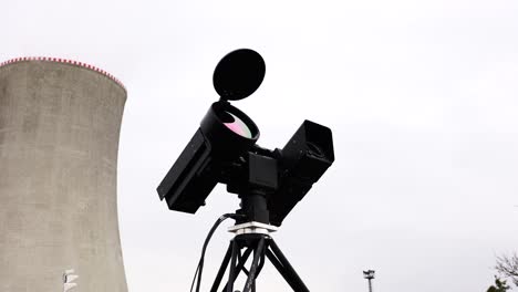 military thermal imaging camera air defense system near nuclear power plant