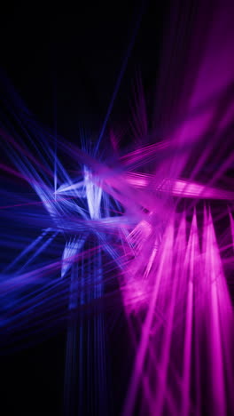 abstract glowing neon lines background, 3d rendering.
