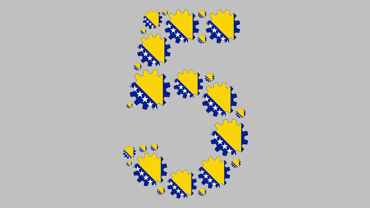 número cinco bosnio