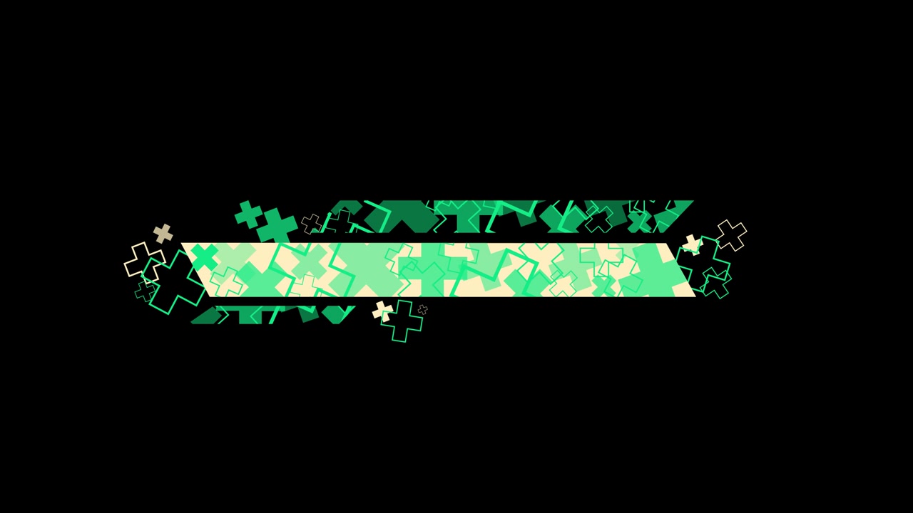 Abstract Green and Beige Animated Lower Third Graphic