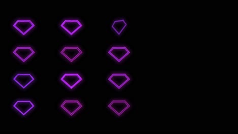 Diamonds-pattern-with-pulsing-neon-purple-light-3