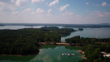 droning around lake lanier in georgia