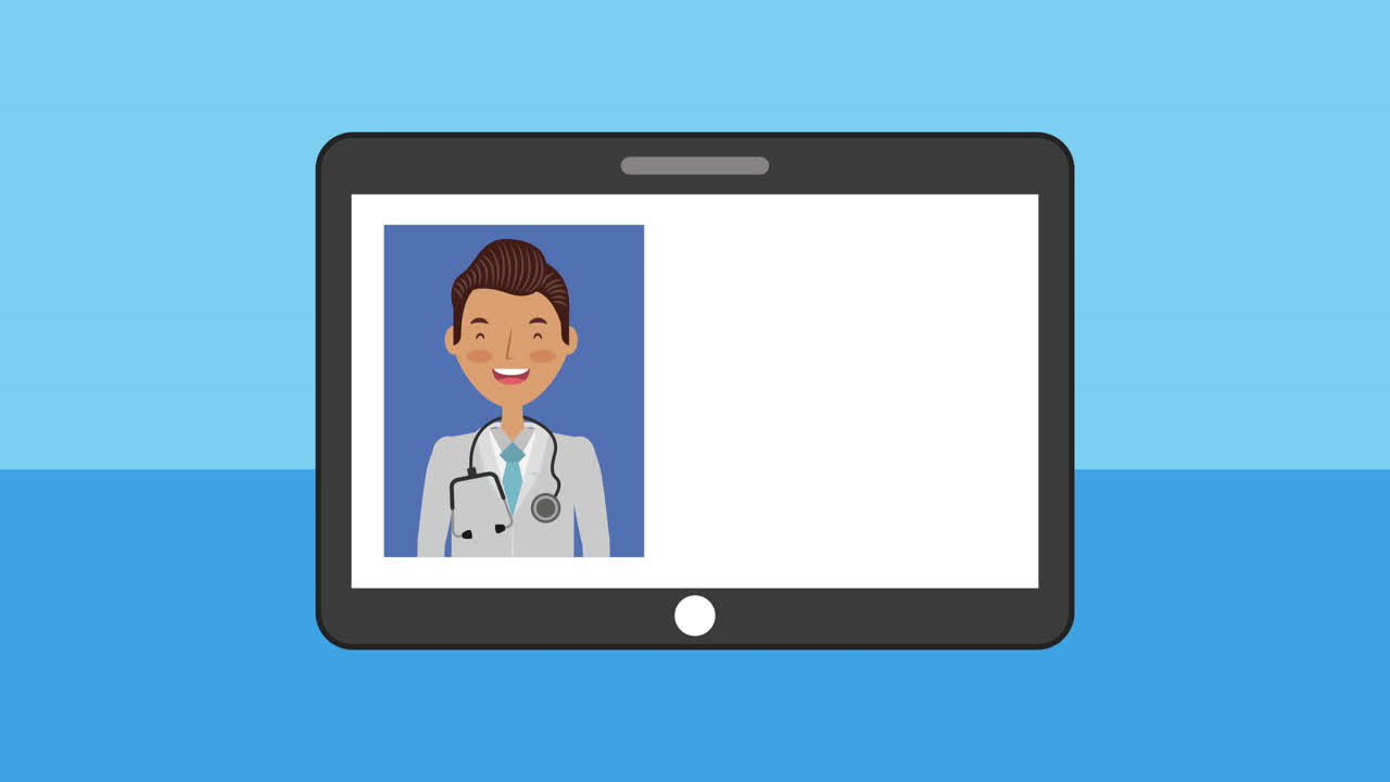 animazione di personaggi medici professionisti