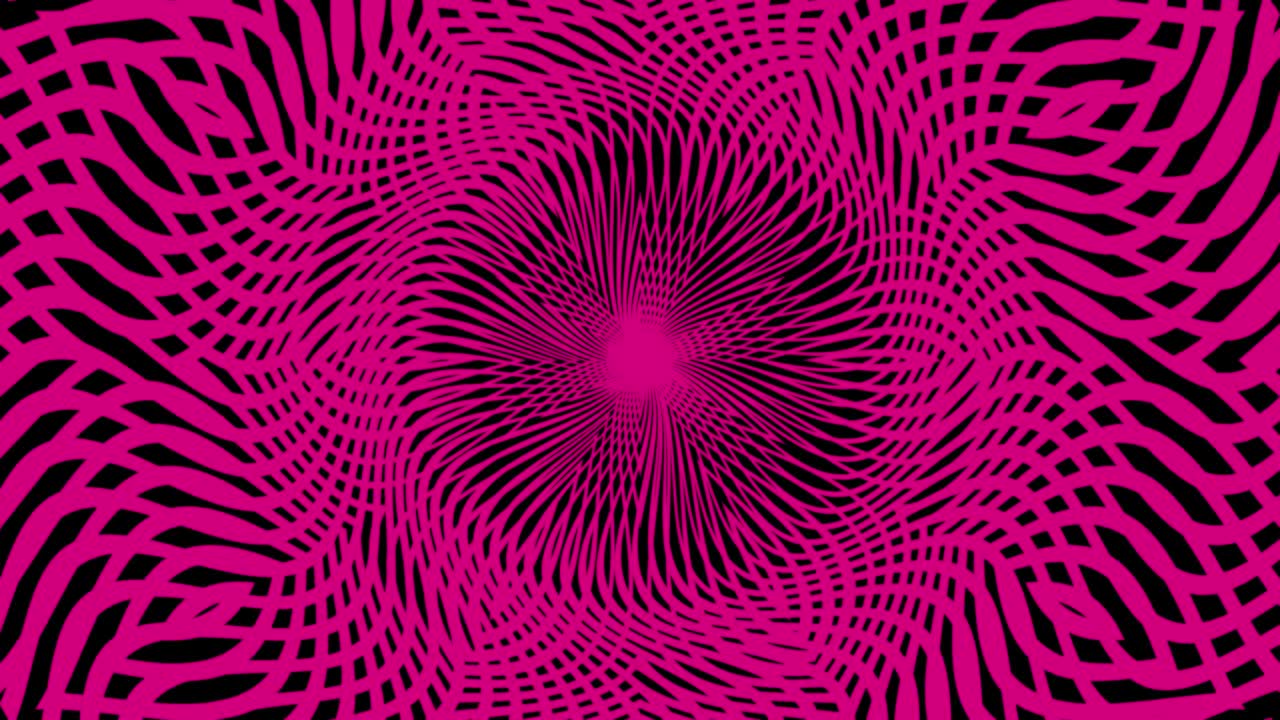 A magenta colored geometrical pattern motion graphic