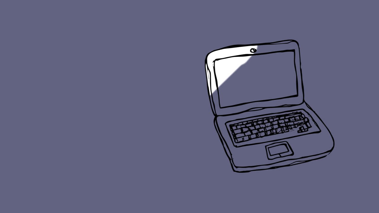 boceto de una computadora portátil