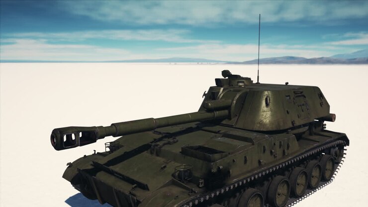 military tank in the white desert