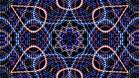 beautiful abstract kaleidoscope that shines, a radiant light that regulates the subtle movements