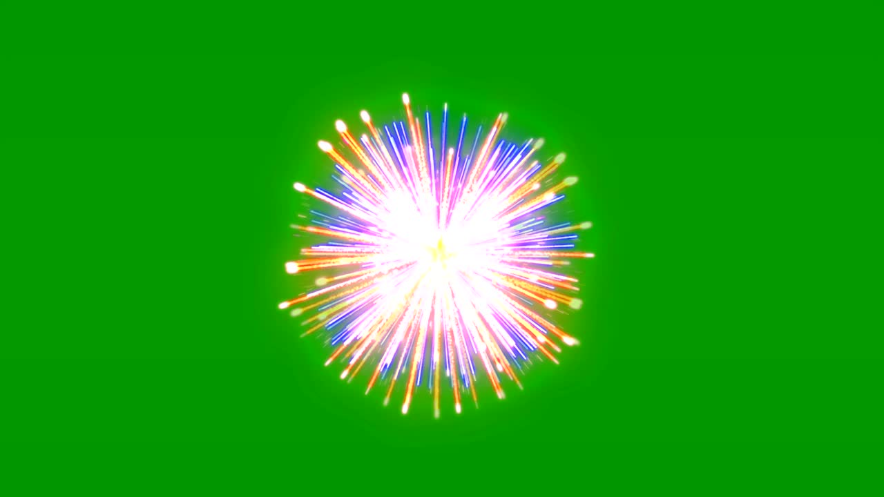 espectacular espectáculo de fuegos artificiales multicolor en el cielo nocturno.