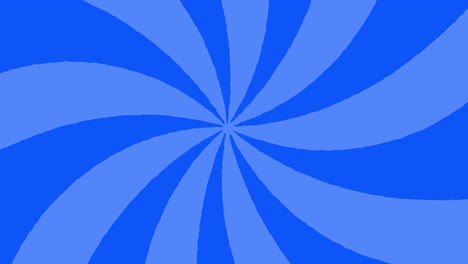 stripes rotating and moving against blue background