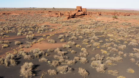 wukoki pueblo ruins in the arizonan desert