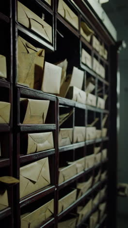 vintage archive storage room