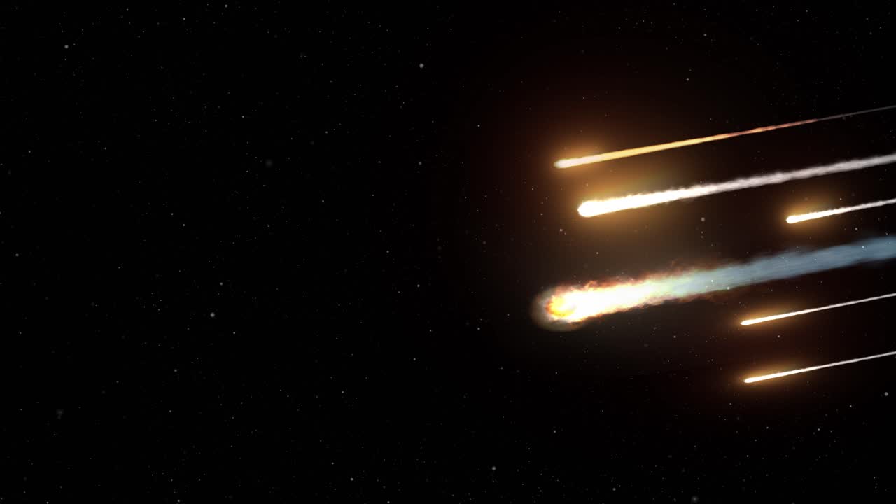 Meteor Shower in Space