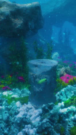 an underwater aquarium scene