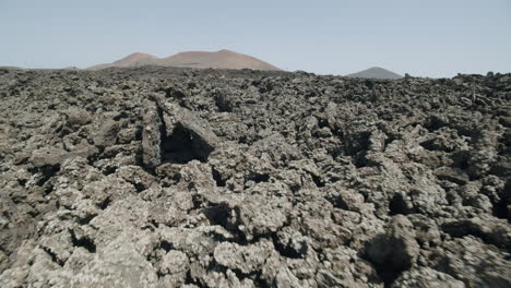 rough way through the lava rocks area