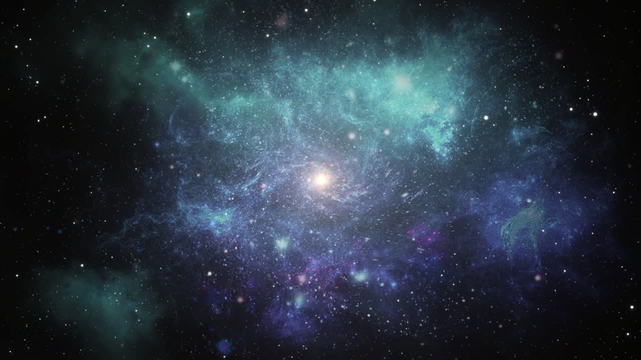 el espacio profundo, el centro de la galaxia en el gran universo