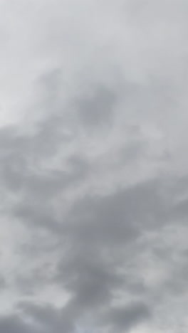 skies can't be seen because of grey cloudscape coating the horizon. low angle view. timelapse. vertical video