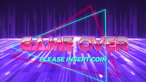 Animation-of-the-words-Game-Over-written-in-metallic-pink