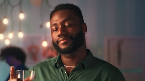 Happy Man with a Drink