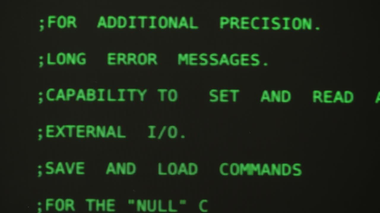 Vintage PDP-10 Emulator Terminal Screen