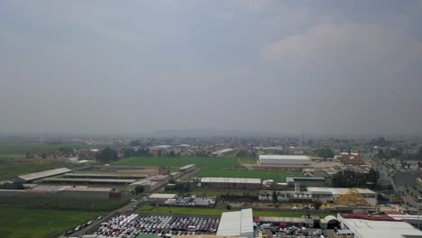 Aerial-view-of-the-industrial-zone-in-the-charming-town-of-chalco,-Mexico